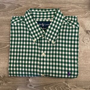 Ralph Lauren Custom Fit Gingham Button Down Shirt